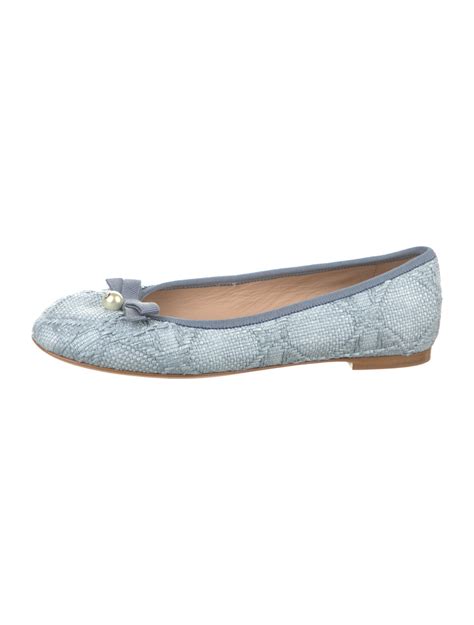 Faux Pearl Accents Bow Accents Ballet Flats 